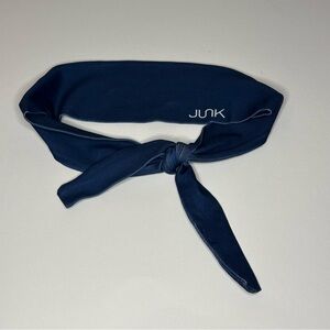 JUNK Brands Static Flex Tie Back Headband Navy Reversible Moisture Wick USA Made